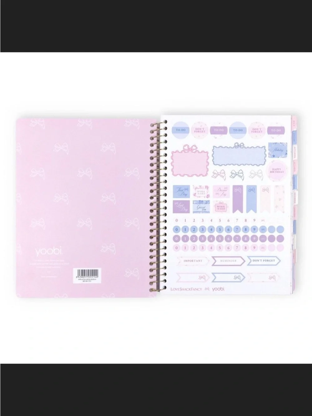 LoveShackFancy x Target - Yoobi Monthly and WeeklyPlanner 7